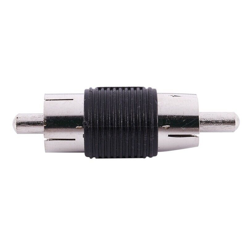Straight AV RCA Male to Male Connectors Couplers Adapters 6 Pcs W5V6