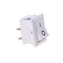 10x 2PIN ON/OFF Rocker Switch Car Dashboard Dash Boat SPST 6A/250V White SA BX