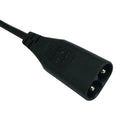 Black C8 Male To 2x C7 Female Power Cord