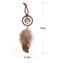 Mini Dream Catcher Feather Hanging Decor Wall Car Hanging Ornament KeychainLJ