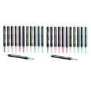 24x Double Line Outline Pens Writing Drawing Painting Pens Scrapbook Card Making