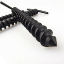 5pcs Black Plastics Camping Awning Tent Stakes Pegs Pins Screw Type Outdoors