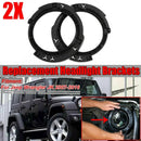 1 Pair 7Inch Headlight Round Ring Mounting Bracket for 2007-2016 Jeep Wrang