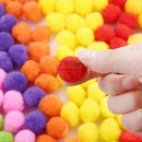 Caydo 250 Pieces 1 Inch Pom Poms for Hobby Supplies and DIY Creative Crafts