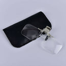 Loupe Eyeglass Lens Folding Magnifying Glasses Clip On Precise Magnifier Flip MO