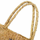 Summer Beach Bag Rattan grass Weaved Casual Tote Shopping Handbags Women Tr U5U8