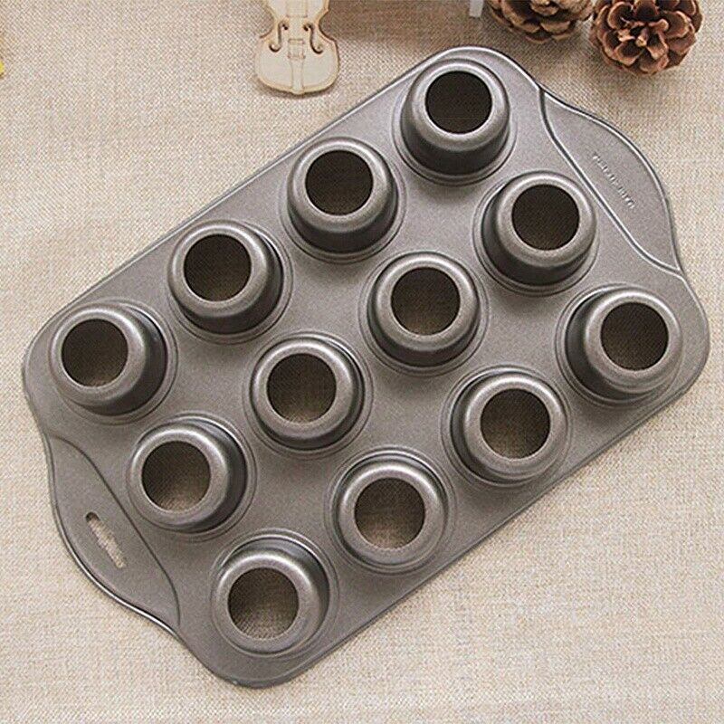 12 Cavity Mini Cheesecake Pan with 12 Pieces Removable Bottom Y2S2