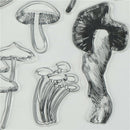 Mushroom Transparent Silicone Clear Stamps Seal for Scrapbooking Album Decor OZ