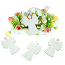10pcs Wooden Angel Shaped Pendants Christmas Party Decor Hanging OrnamentsXP FT
