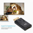 4KX2K DP Display Port to HDMI Adapter DisplayPort AV Converter for HDTV