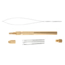 3 Hooking Ventilating Needles+Holder Creat Repair Lace Wig Toupee Hairpiece