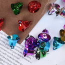50 Mixed Color Christmas Jingle Bells Charms Pendants 16mm for Craft DIY JR BX