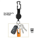 3 Pack Retractable Keychain - Heavy Duty Badge Holder Reel with Multitool C E3R5
