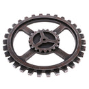 Rustic Wooden Circle Gear Home Bar Wall Hanging Art Craft Decorative