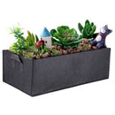 5 Pack Fabric Raised Garden Bed,Square Garden Flower Grow Bag Vegetable Pla A2W2