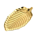 Stainless Steel Towel Trays, Golden Leaf Jewelry Bowl Dish, Muti-Function C