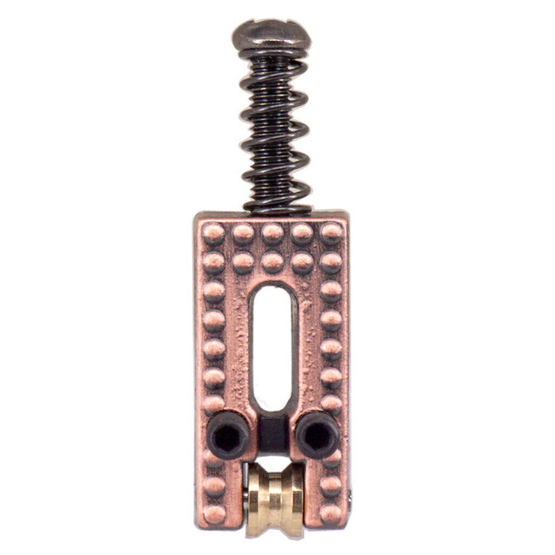 6 Pack Red Copper Roller Tremolo Bridge Saddles for Stratocaster Telecaster