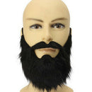 Costume Party Men Halloween Beard Facial Hair Disguise Game Black Mustached 3C