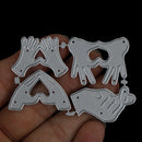 Love gesture Metal Cutting Dies Stencils for DIY Scrapbook Album Cards Making JR