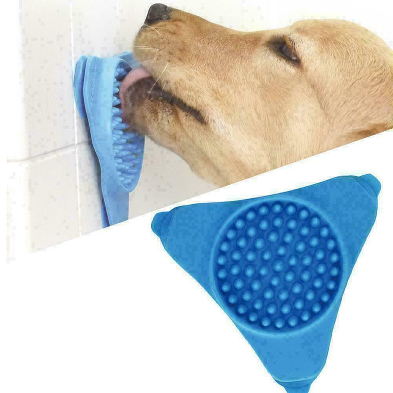 Silicone Pet Treater For Dogs Wall Feeder Slow Food Mounted Sucker Best Lic D4C0