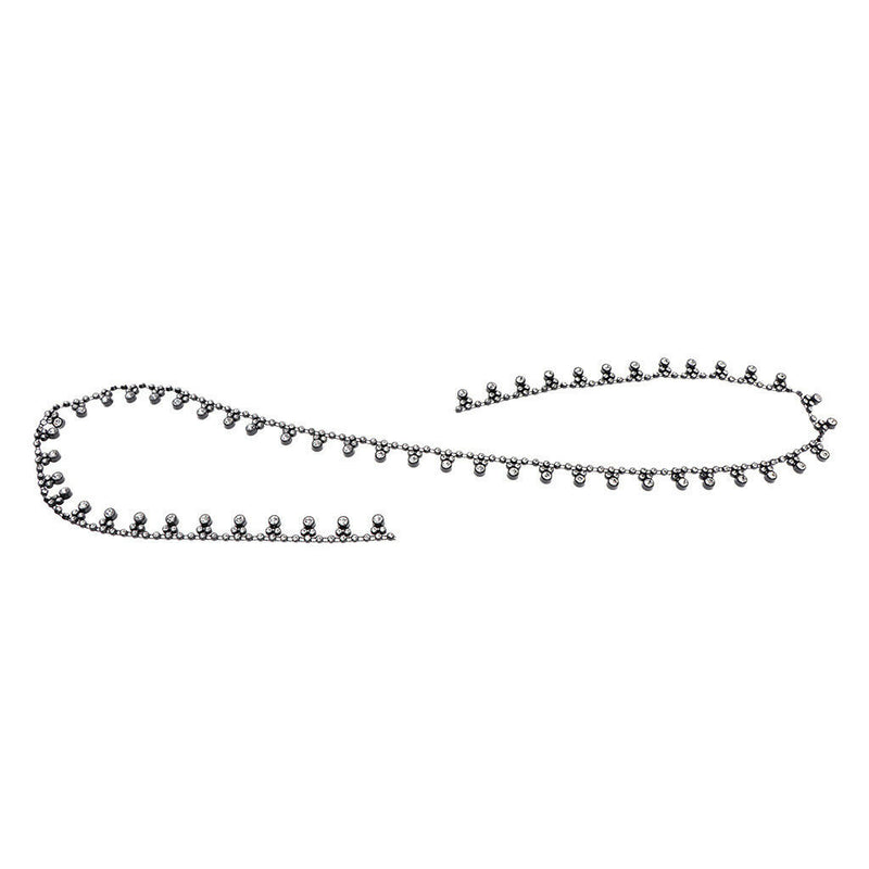 1 Yard Black Rhinestone Diamante Chain Trim Craft Applique Lace Sewing Trim