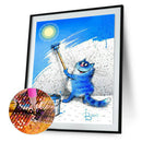5D DIY Full Drill Diamond Painting Cat Cross Stitch Embroidery Kit (C1126) A