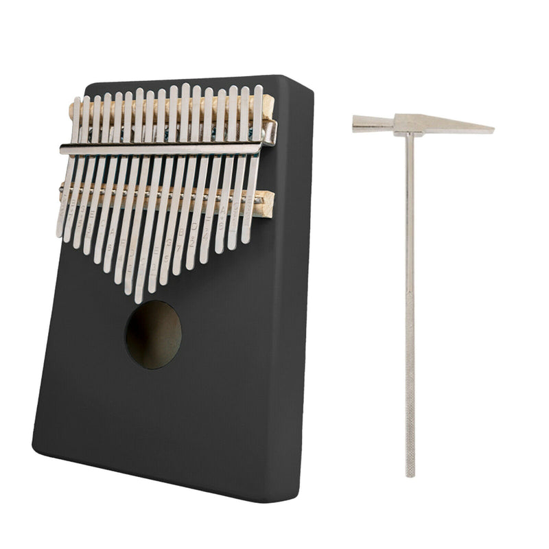 17 Key Maple African Kalimba Mbira Thumb Piano Instrument w/ Tune Hammer
