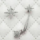 Ohrschmuck With Strass Ketten Ohrringe Gothic Ohrklemme M8A0 Ohrmanschette X3B0