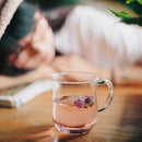Transparent Clear Glass Milk Mug Coffee Tea Cup Teapot Kettle With Tea Infu B3W9