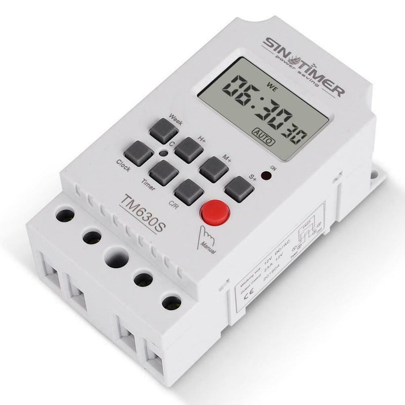 Weekly Programmable LCD Digital Timer Switch Controller Setting Clock (12V)
