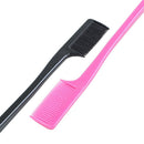 Double Sided Edge Control Hair Brush Comb Combo Pack 2 Pieces Pink and Blac L6O4