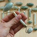 Guasha Facial Natural Jade Roller Face Thin+Body Gua Sha Board Massager Tool