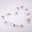 Wool Balls Handmade Kids Room Wall Home Decor Ornament Hanging Nursery Pom