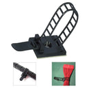 25Pcs Adjustable Black Adhesive Cable Straps Cord Wires Tie Clamps Mount_Clip