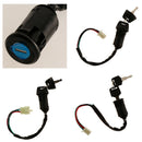 Ignition Key Switch Lock Electric 4 Wire 2 Key for Motorcycle ATV A Type
