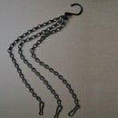 12x Hanging Flower Plant Iron Chain Basket Planter Holder Home Garden Balc LND