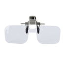 Loupe Eyeglass Lens Folding Magnifying Glasses Clip On Precise Magnifier Flip 3C