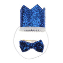 2x Dog Cat Birthday Crown Hat Cap Pet Bow Tie Costume Headband Accessories