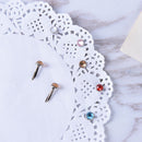 20x Scrapbooking Card Making Diamond Mini Pastel Stamping Round Brad DIY Craft U