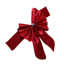 Streamer Ribbon Bow Tie for Chair Backrest Wedding Decoration-red