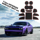 11pcs/set Door Console Non Slip Anti Dust Liners Mats for Dodge Challenger