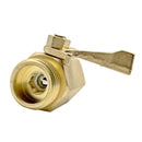 Super Heavy Duty 3/4" Brass Water Shut Off Valve Garden Hose Connector New