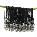Wholesale 100 x Black Cell Phone Charm Nylon Lanyard Cords With Lobster Clasp