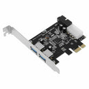 USB 3.0 expansion card 2 ports USB 3.0 PCI-E PCI Express 19 pin 4 pin IDE c