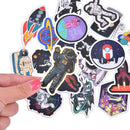 50pcs Spaceman Spaceport Skateboard Stickers Laptop Luggage Decals Stick&+