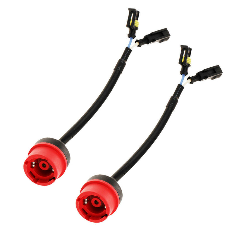 Pair D2 D2S D4C D4R HID Bulb Socket Harness Wiring Plug Connector Universal
