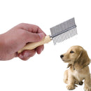 Pet Dog Cat Stainless Steel Row Teeth Brush Grooming Hair Comb Rake Trimmer Tool