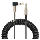 Male To Male, 2 X 3.5mm 90 Degree Male And Straight Male Audio Stereo Cable For