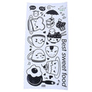 Fridge Coffee Stickers Removable Wall Stickers Room Wall Kitchen Stick OZ