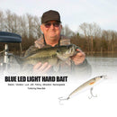 Electric Vibration Fishing Lure Blue LED Rechargeable Attractant False Bait